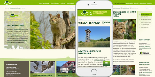 Neue Website für das Wildkatzendorf Hütscheroda
