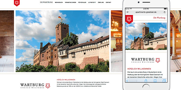 Neue mobile Webseite für die Wartburg
