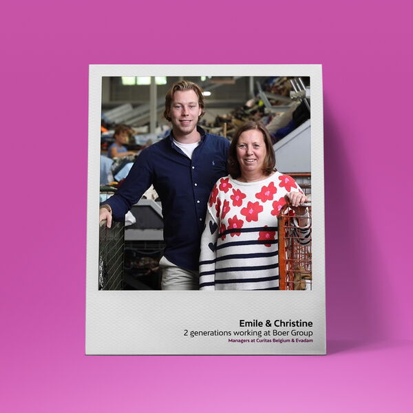 Ploaroid Bild mit Emile & Christine
