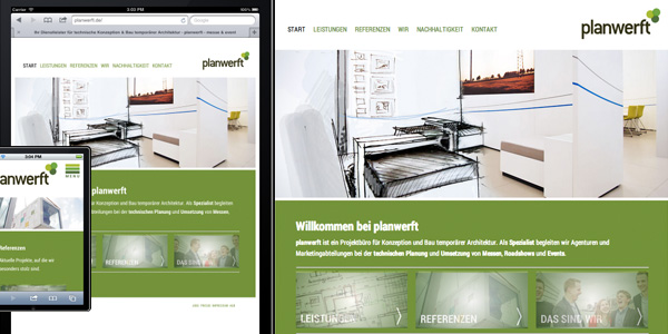 Planwerft Internet Relaunch